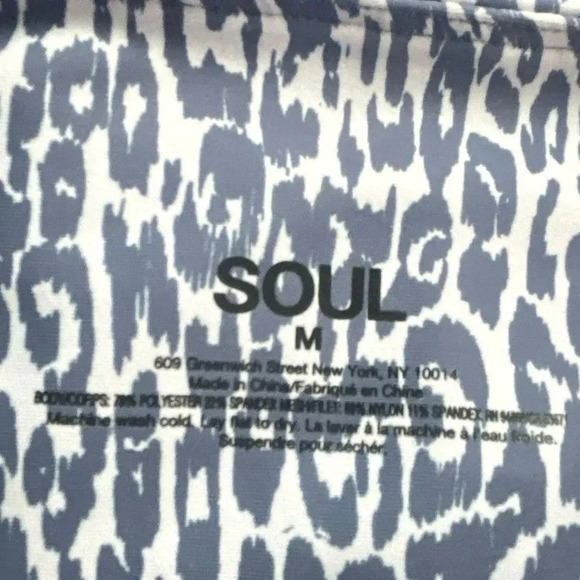 Soul By Soulcycle Lavender Leopard Ombre Leggings Size M - Picture 9 of 10